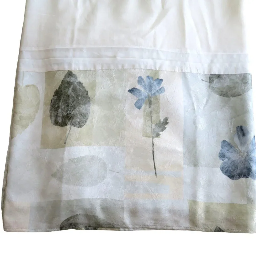 Vintage Croscill Cal King Bed Skirt Multicolor Spa Leaf 14